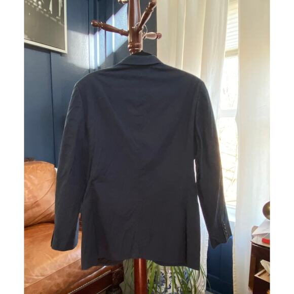 JCrew $358 Blue Ludlow Suit Jacket Italian Cotton Pique Sz 38R A0491 - Picture 3 of 8
